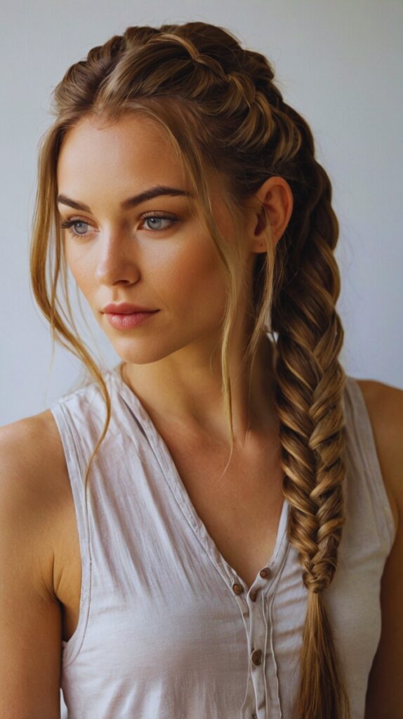 8. Half-Up, Half-Down Braid