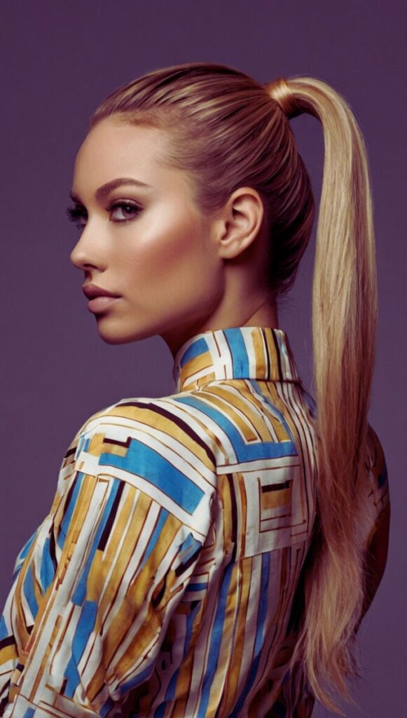 Chic-and-Effortless-Style-with-a-Blonde-High-Ponytail