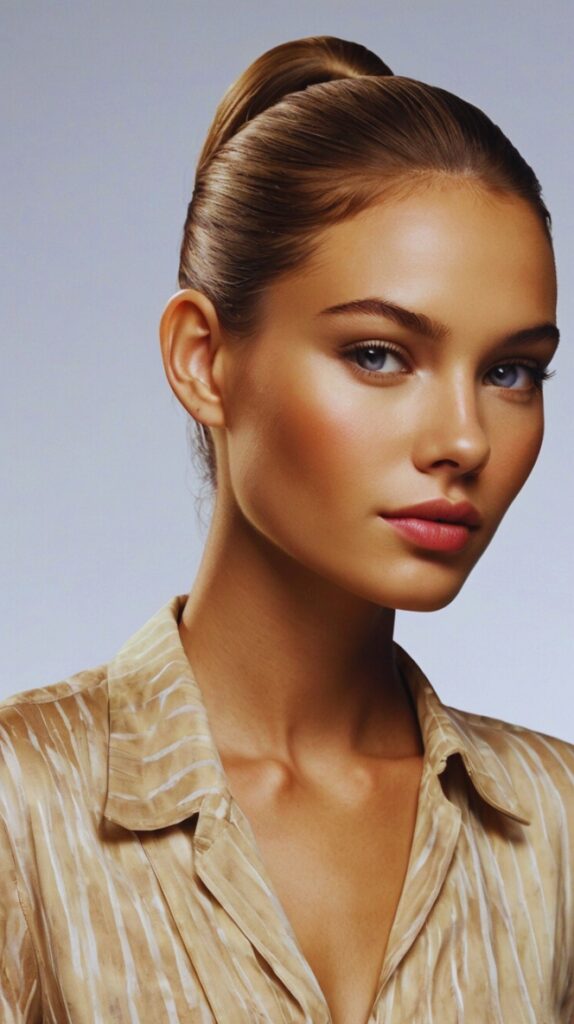 15. Slicked-Back Low Ponytail