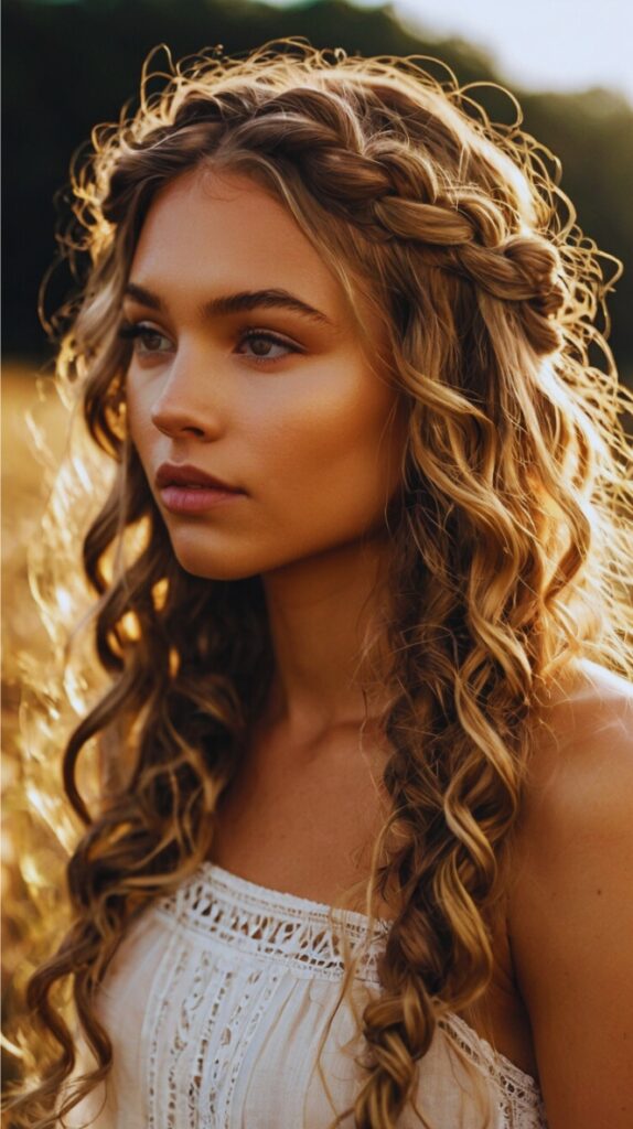 6. Sleek Straight Hair with a Middle Part