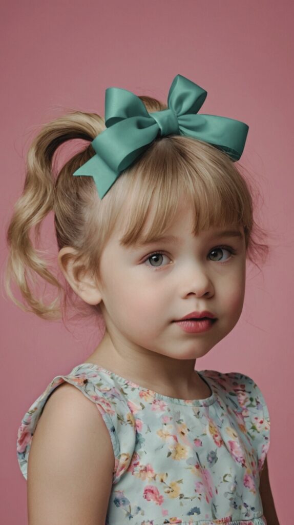 Bow-Tied Low Ponytail