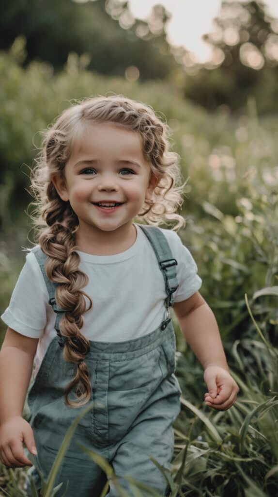 Curly Fishtail Braid