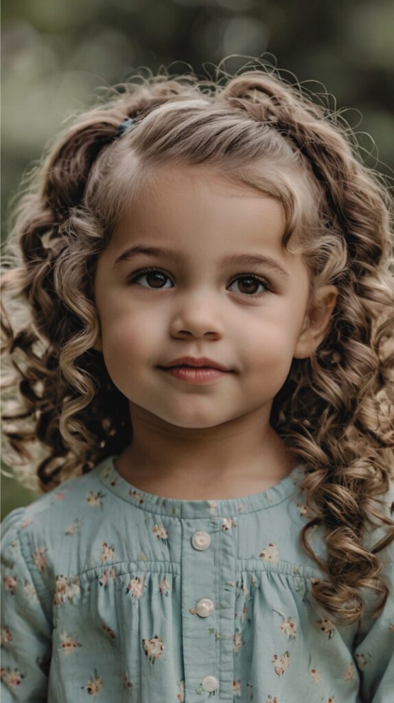 Curly Half-Up, and Half-Down