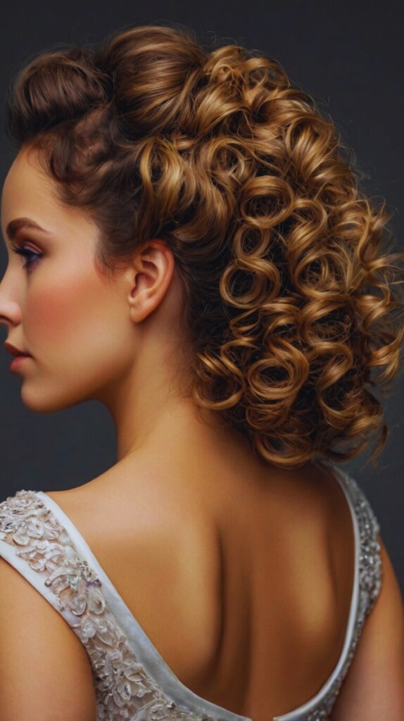 Curly Updo for Formal Occasions