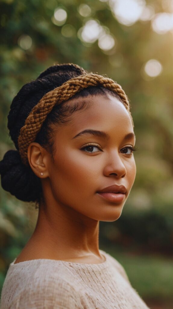 Effortless Flat Twist Headband Style