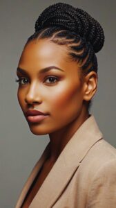 Flat Twist and Bun Combo for a Polished Look
