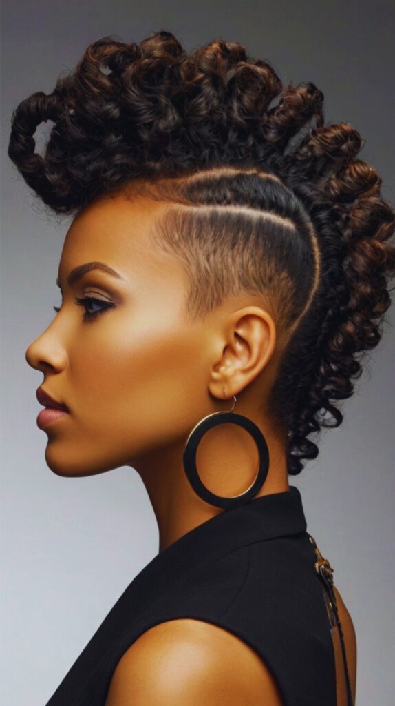 Flat Twist with Mohawk for Bold Style