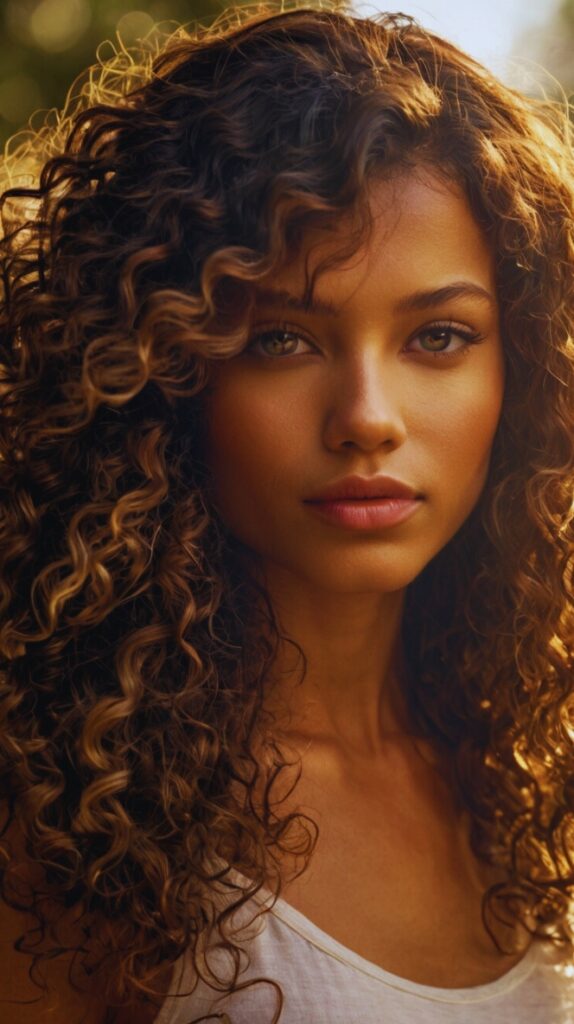 Layered Curly Haircut for Movement and Shape