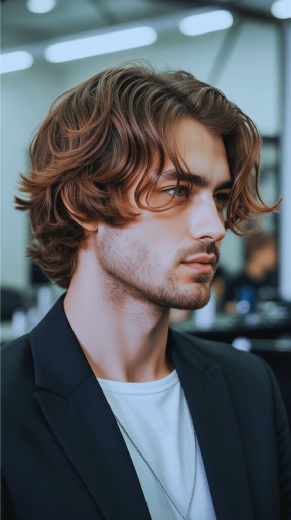Layered Wavy Bob hairstyles for Men