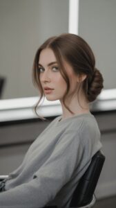 Linear Hair with a Headband Twist