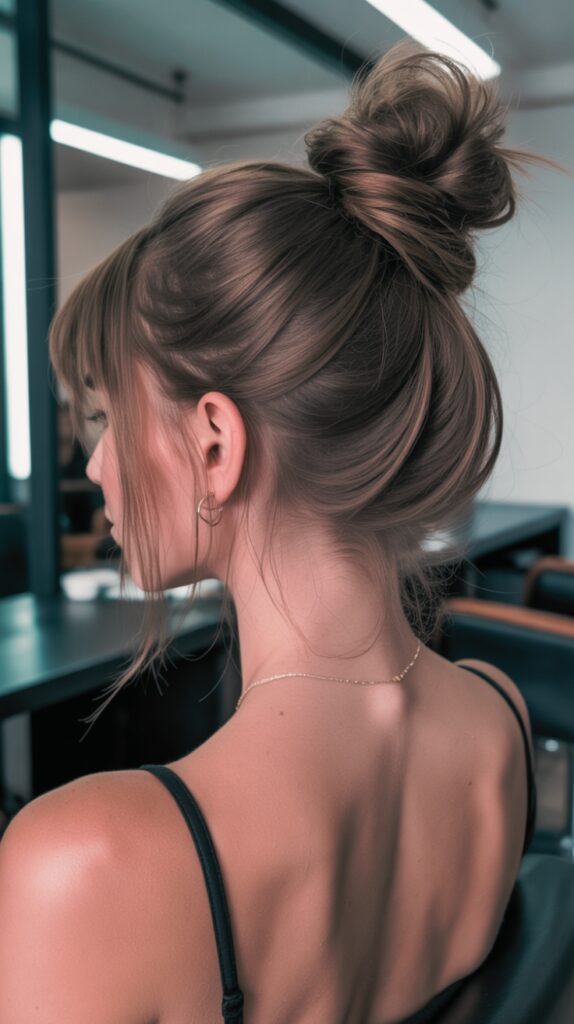 Messy Bun for a Quick Chic Style