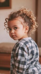Messy Curly Bun