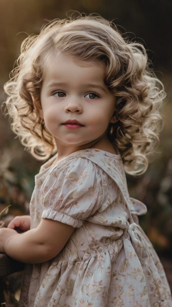 One Side Swept Curls