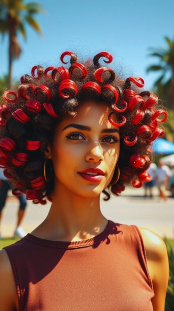 Playful Look Bold Finger Coils 