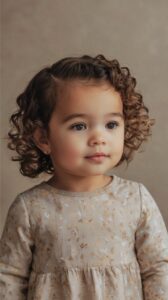 Side Part Curly Low Ponytail