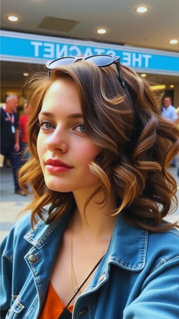 Side-Parted Curls for Everyday Style