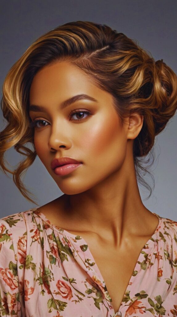 Side-Swept Flat Twist for a Soft, Feminine Look