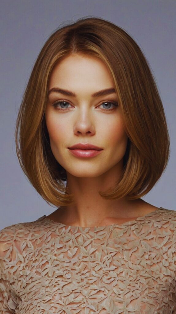 Soft Angled Long Bob: For a Soft and Feminine Look
