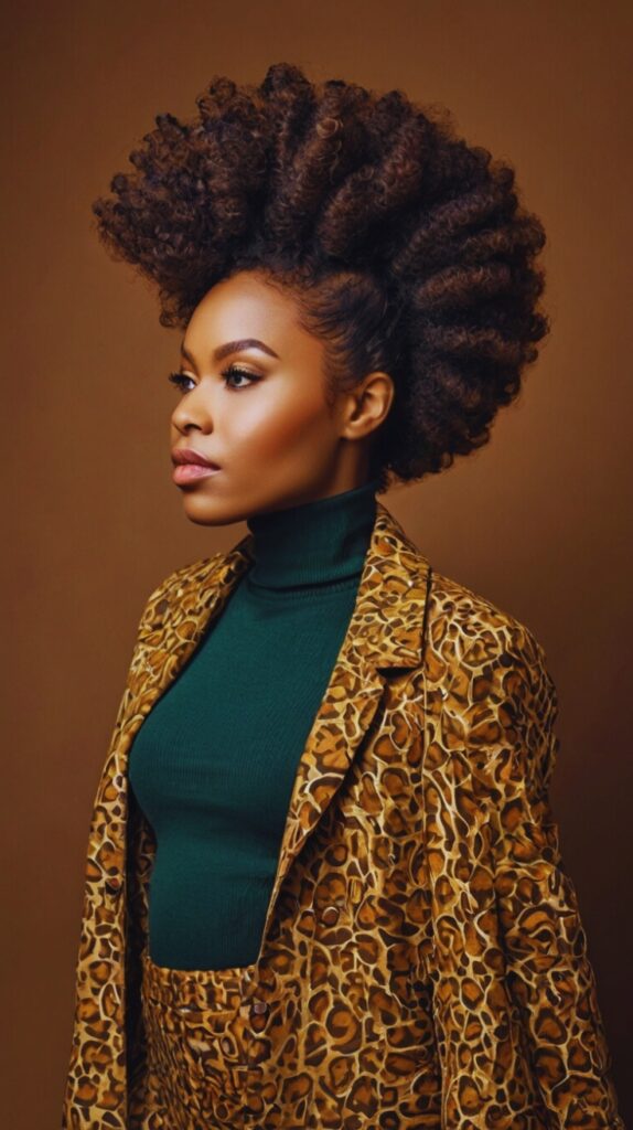 Twist Out Afro for Bold Texture