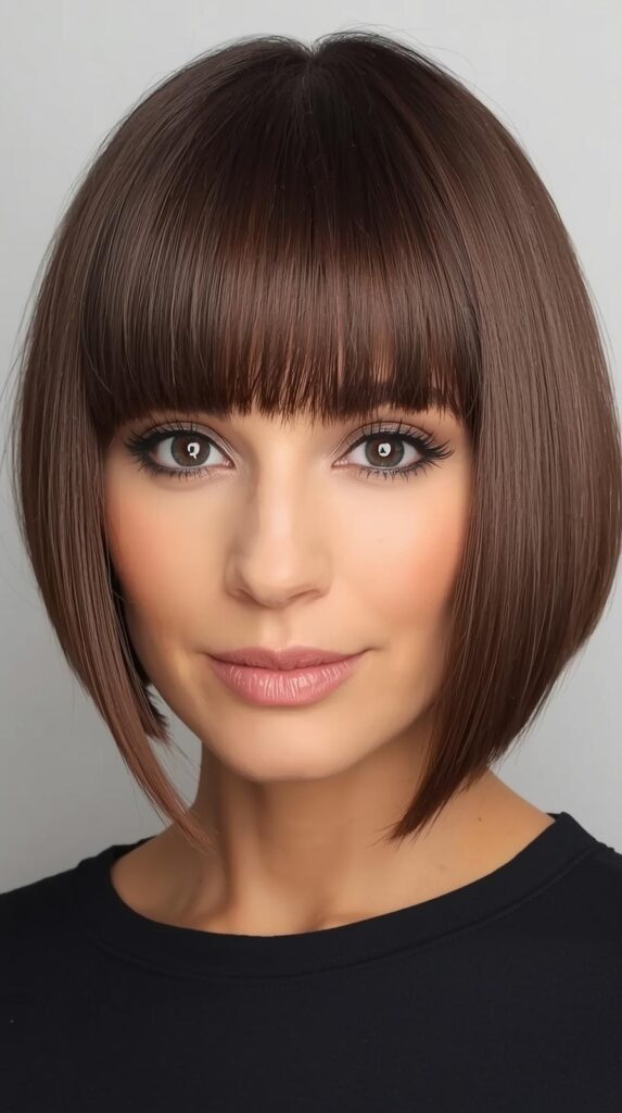 1. Classic Blunt Bob