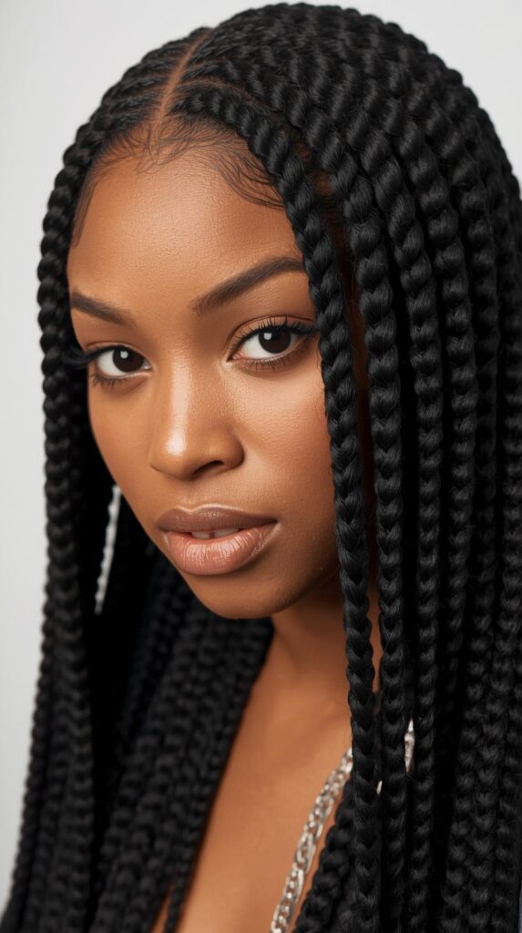 1. Classic Box Braids