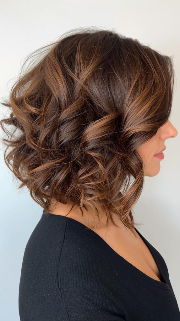 Layered Curly Bob