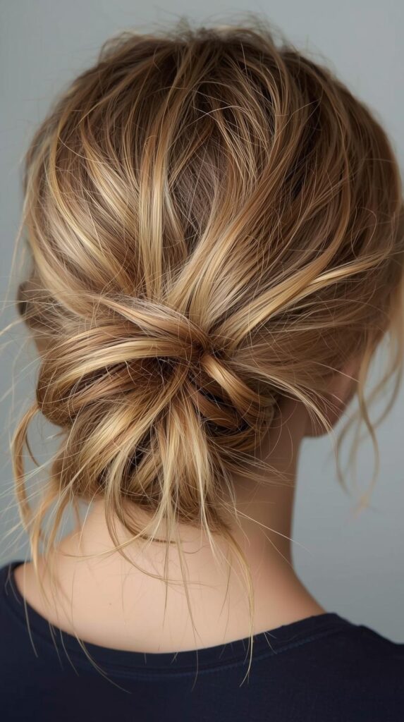 1. The Messy Low Bun