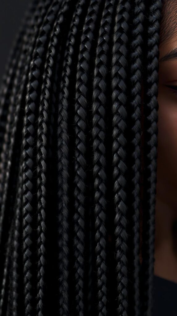 10. Jet Black Braids