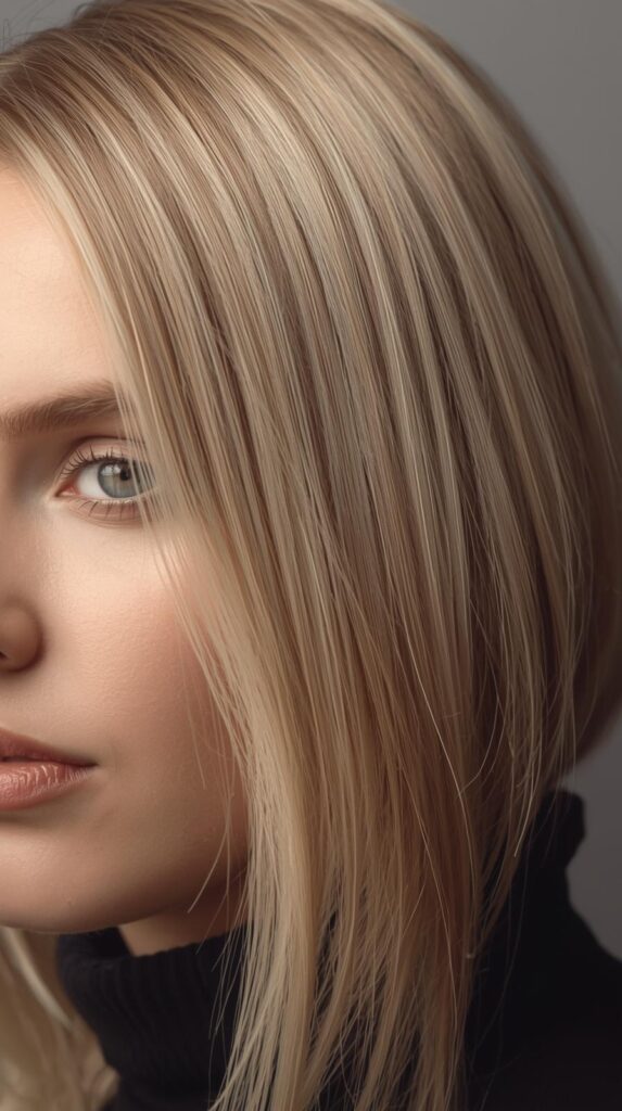 11. Champagne Blonde with Root Fade