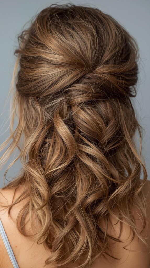 11. Loose Half-Up Twist