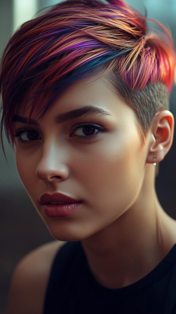 15. Highlighted Short Hair