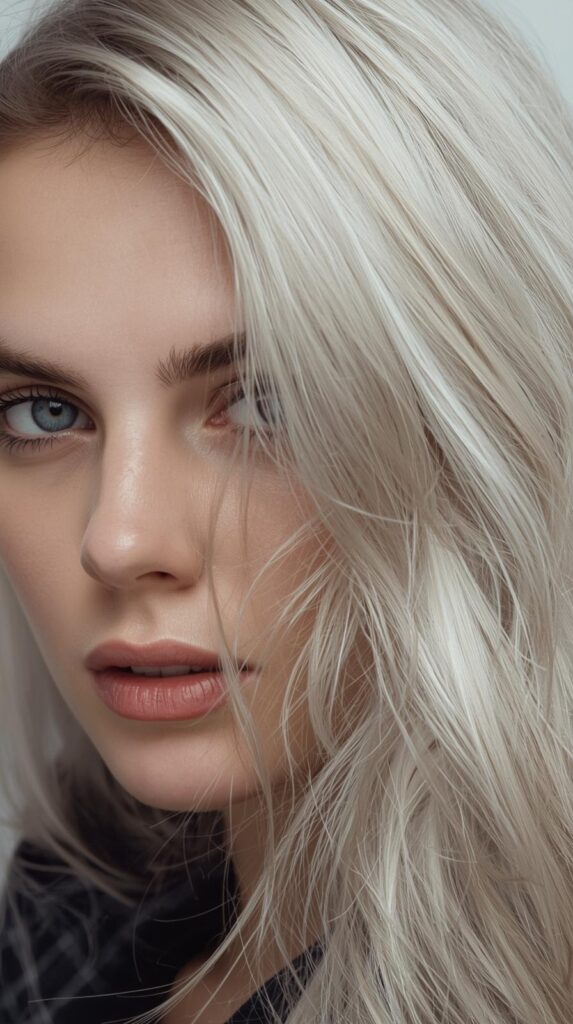 2. Rooted Platinum Blonde