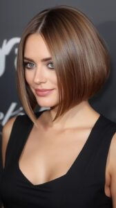 2. Sleek Straight Bob