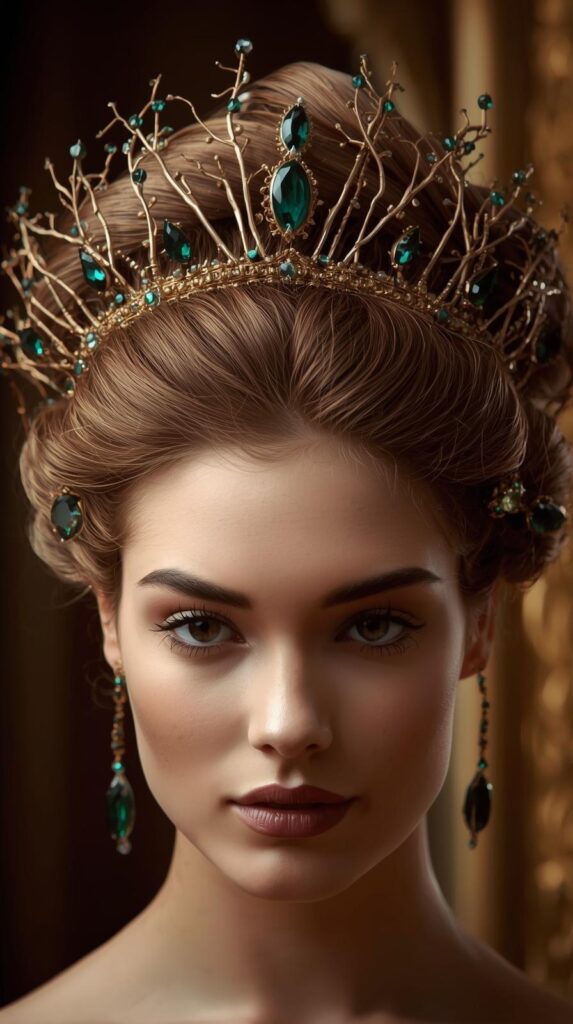 2. Twisted Crown Updo