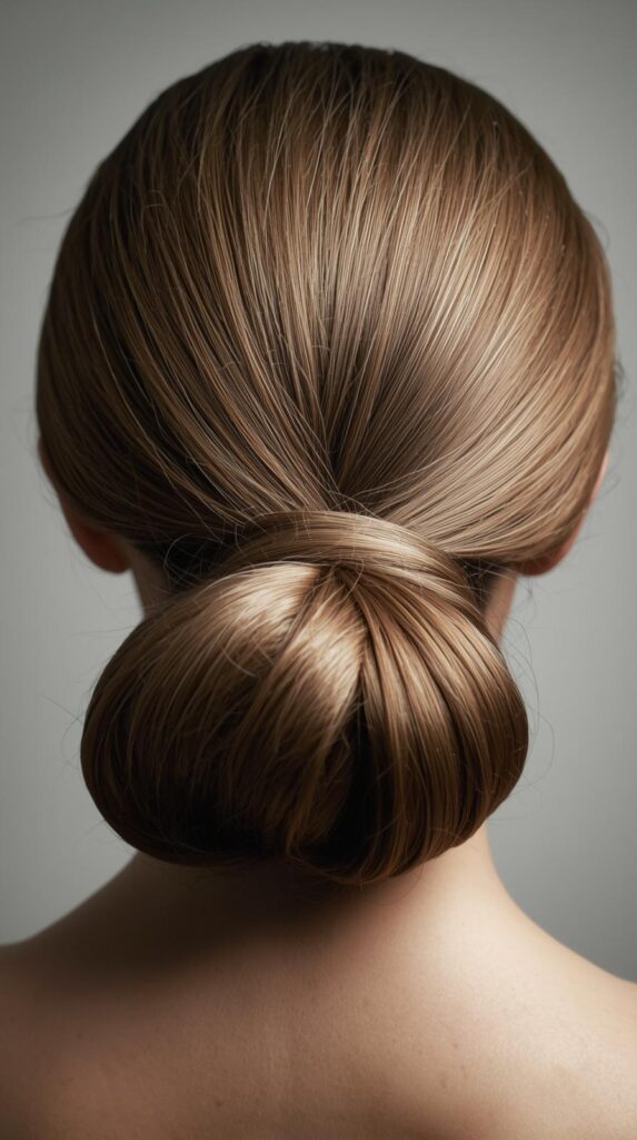 2. Twisted Low Bun