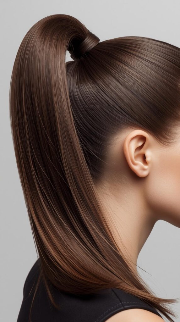 3. Sleek High Ponytail