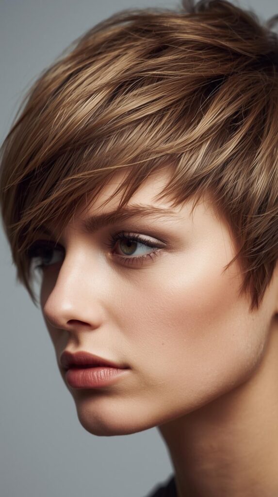 3. Textured Pixie Cut
