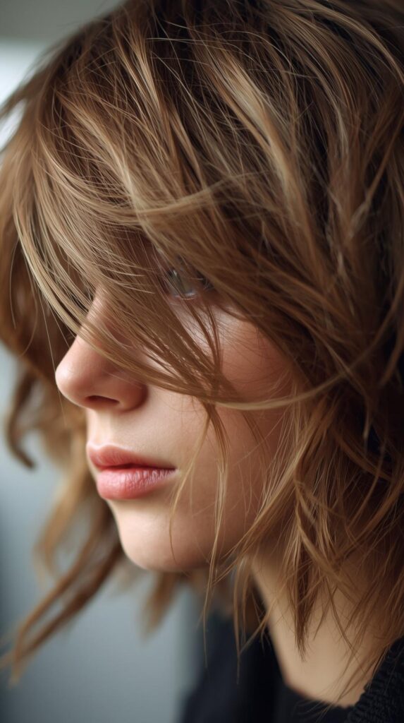 4. Textured Shag Cut