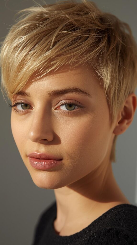 5. Honey Blonde Pixie Cut