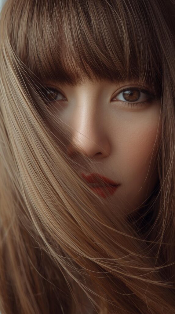 5. Long Curtain Bangs