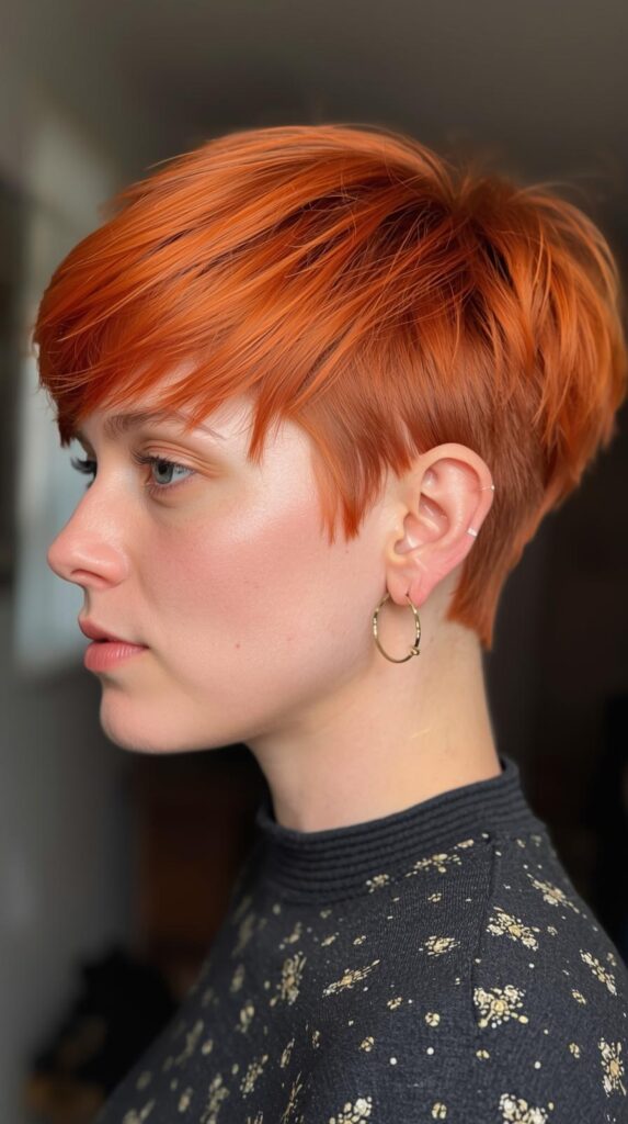 6. Ginger Pixie Cut