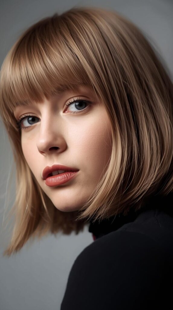 7. Shaggy Curtain Bangs