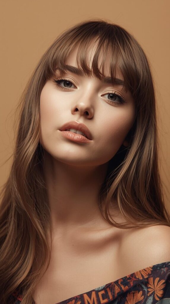 8. Bob with Curtain Bangs