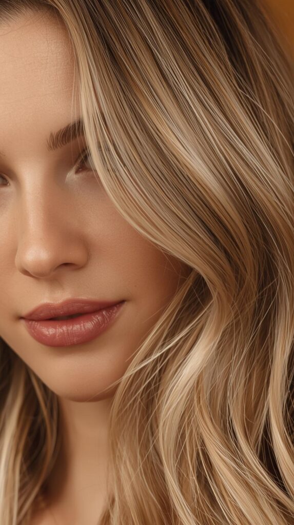 8. Golden Blonde with Warm Lowlights