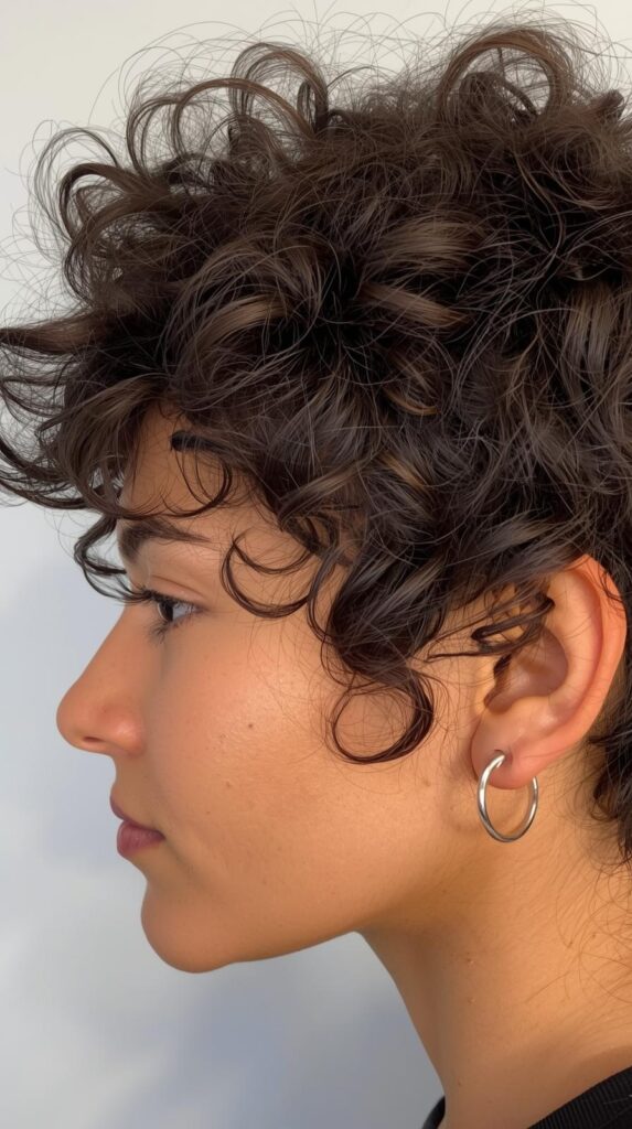 8. Pixie Cut for Curly Hair