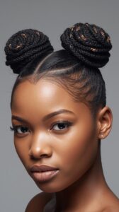 8. Space Buns with Coils