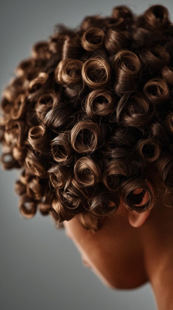 9. Heatless Pin Curls