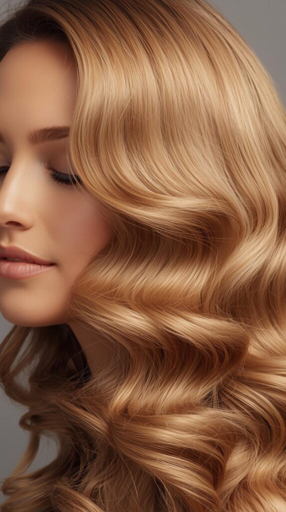 9. Honey Blonde Deep Wave Wig