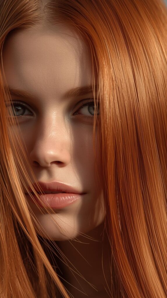 9. Straight Ginger Hair