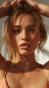 Chic & Carefree: The Sun-kissed Shag with Playful Whisps